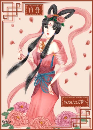 牡丹の花の精なのです。
見えますかね?